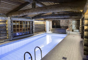 Europa Finnland Ivalo Javri Lodge