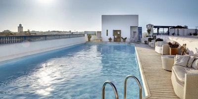 Afrika Marokko Essaouira Palais Heure Bleu