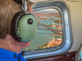 Australien Blick aus Seaplane Sydney