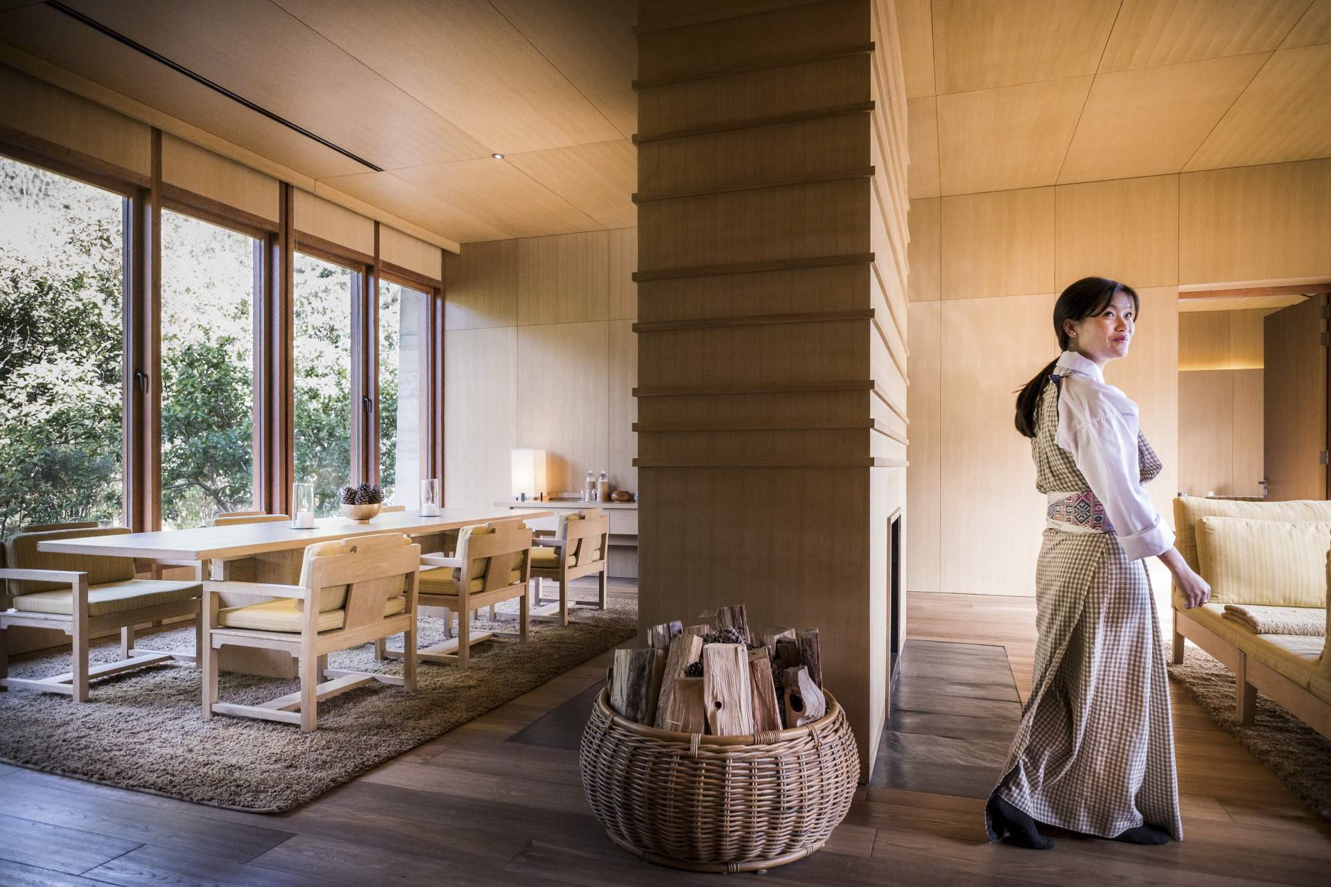 Asien Bhutan Amankora Punakha Lodge Amankora, Bhutan - Mo Chhu Suite Dining Room