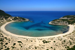 Romanos Voidokilia Beach1