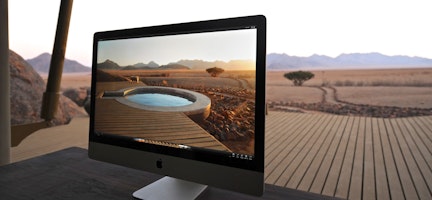Computer Reflexion Wolwedans Namibia
