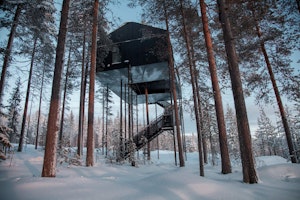 Europa Schweden Harads Treehouse