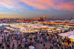 Afrika Marokko Travel Link Marrakech jemaa el fna square