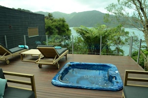 Australien_NZ_Polynesien Neuseeland Südinsel Marlborough Sound Bay of many Coves Resort